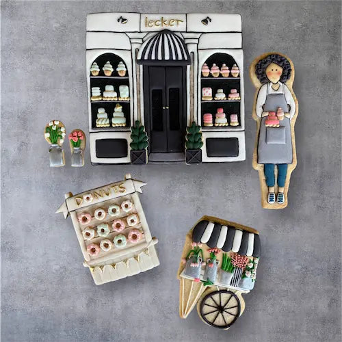 Biscuit Your Dream custom cookie shop illustration